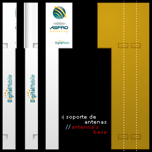 soporte de antenas//antenna's base