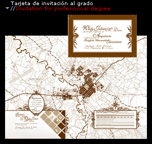 Tarjeta de invitación al grado//Invitation for professional degree