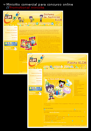 Minisitio comercial para concurso online | Promotional minisite