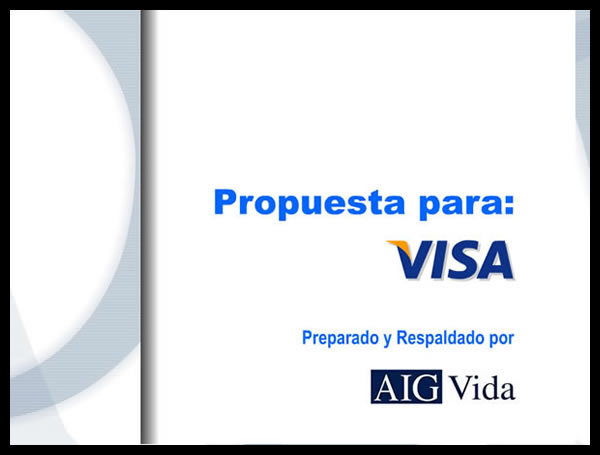 AIG Business proposal // Propuesta comercial de AIG