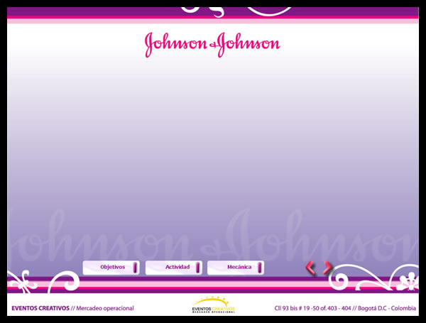Presentación comercial de proyecto para Johnson&Johnson // Commercial presentation for Johnson&Johnson