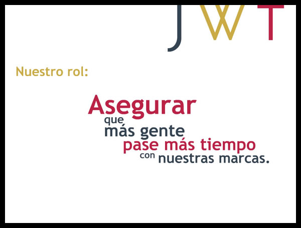 Presentación de agencia // JWT's new philosophy presentation