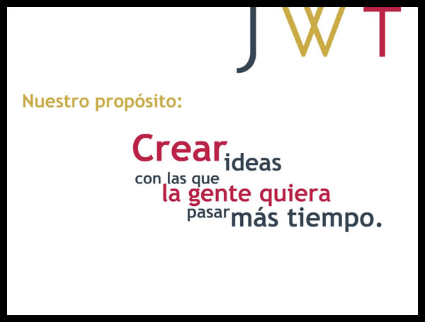 Presentación de agencia // JWT's new philosophy presentation