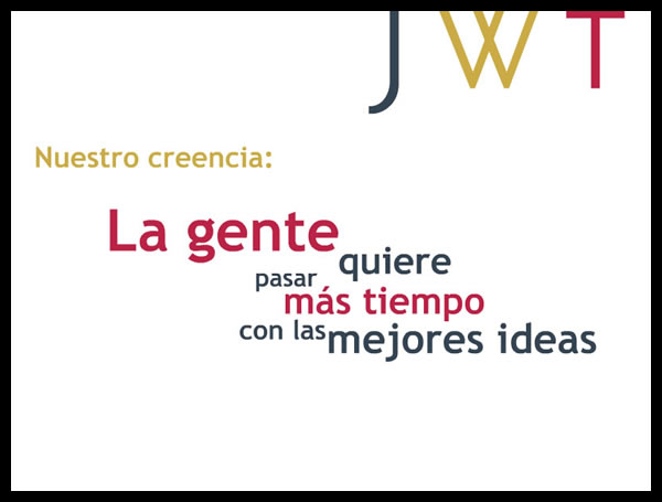 Presentación de agencia // JWT's new philosophy presentation