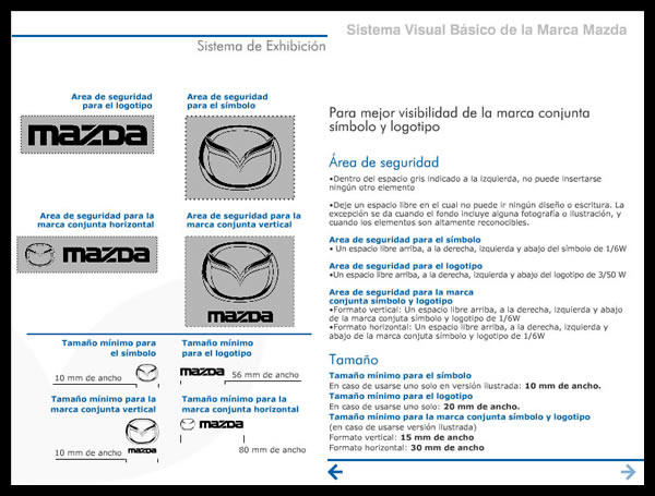 Manual digital de Identidad // Mazda's identity digital manual
