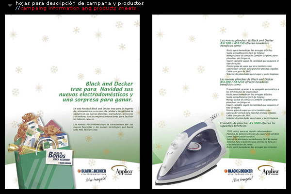 hojas de productos//products sheets