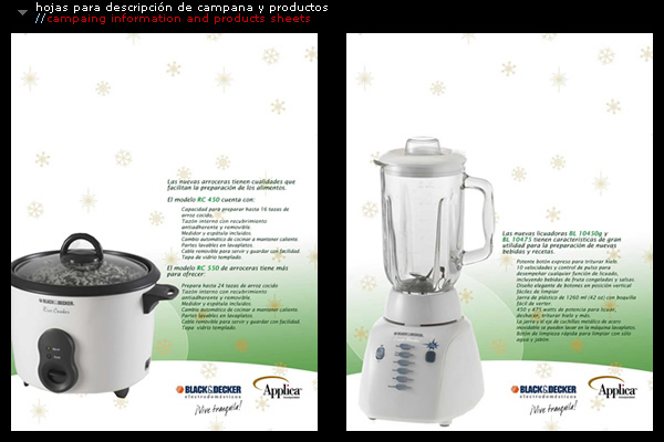 hojas de productos//products sheets