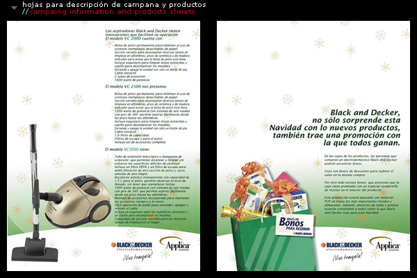 hojas de productos//products sheets
