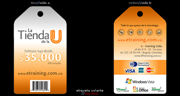 volante etiqueta//tag flyer