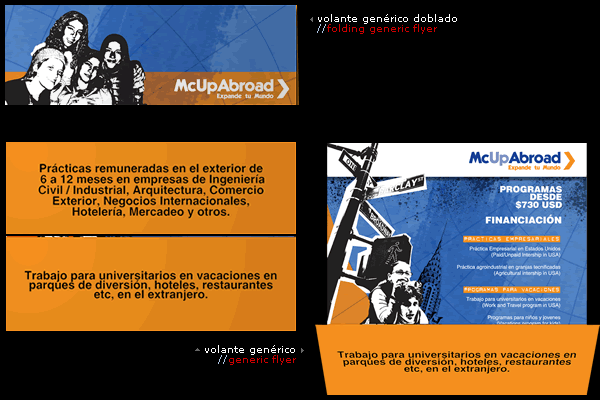 volante doblado//folding flyer