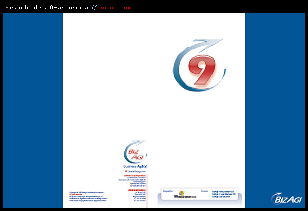 estuche para software original // product box