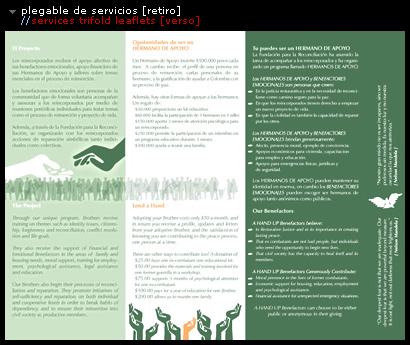 retiro del plegable // folding's verso