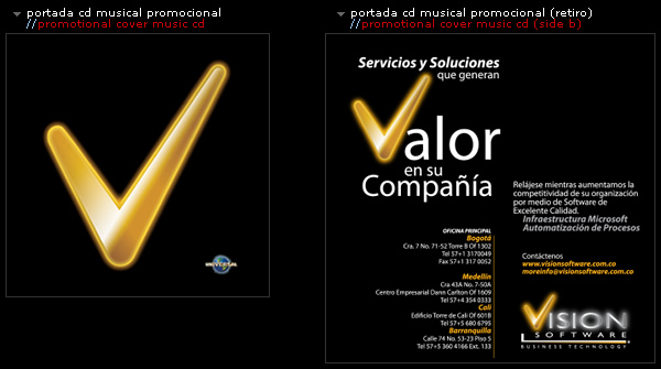 portada cd promocional // promotional cd's cover