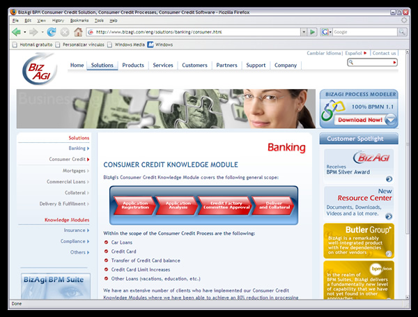 BizAgi - Web site corporativo//BizAgi's corporate web site