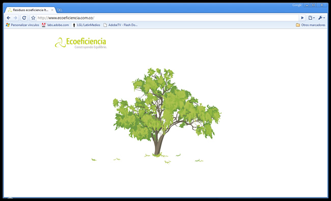 Ecoeficiencia - Web site corporativo//Ecoeficiencia's corporate web site