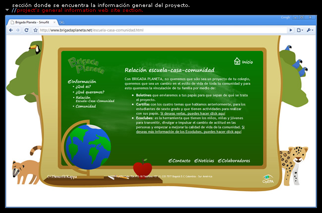 seccion de información del proyecto//project's general information section